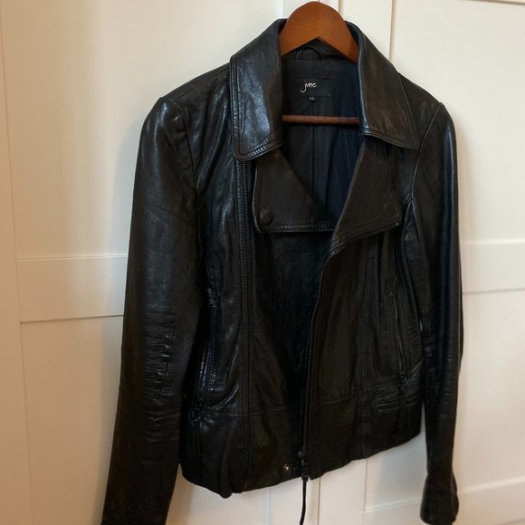 Genuine Leather TNT "June" Motorcyle Bomber Jacket - Picture 3 of 6